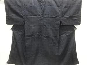 刺し子格子模様男物浴衣(キングサイズ)